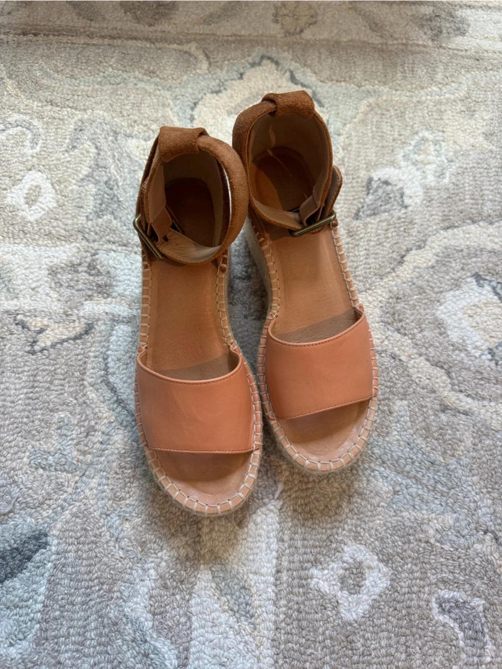 Soludos Montauk Wedge Esapdrille Sandal | Leather and Suede